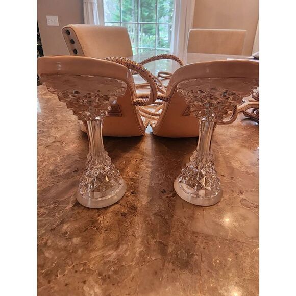 Azalea Wang Deena strappy gladiator heel in nude size 7 - Picture 6 of 9